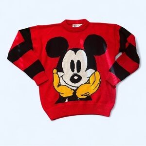Classic Red Mickey Mouse Sweater